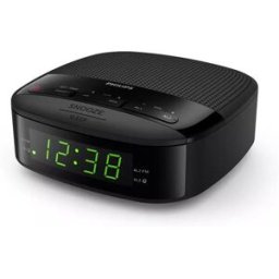 PHILIPS RADIO RELOGIO DESPERTADOR PRETO - TAR320512 - 4895229108240