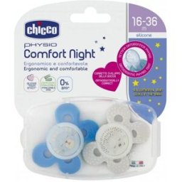 Chicco Physio Comfort Night Chupeta Silicone Boy 16-36M