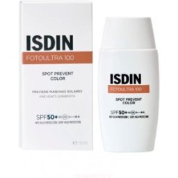 ISDIN FotoUltra SPOT PREVENT COLOR SPF50+ 50ML - Protetor solar para evitar manchas solares, com cor