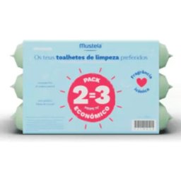 Mustela Bebé Toalhitas de Limpeza Sem Perfume Sem Perfume 2=3