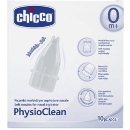 Chicco Physio Clean Aspirador Nasal Recargas 10 Unidades