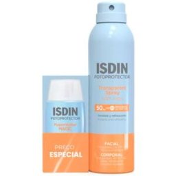 Isdin Pack Fusion Water Magic + Transparent Spray