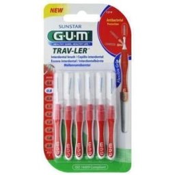 Gum Trav-Ler Escovilhão 1314 Cilíndrico Portátil U-Micro x6