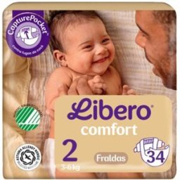 Libero Comfort 2 Fraldas x34 3-6kg