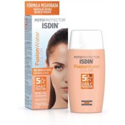 ISDIN Fotoprotector Fusion Water Magic Color MEDIUM SPF50 50ML - Protetor solar facial ultraligeiro com cor