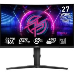 MSI MONITOR MPG 275CQRXF. 27" RAPID VA CURVO 1500R. 2560X1440 . 240HZ. NEGRO - 1391323 - 4711377191982
