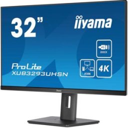 IIYAMA Monitor LED - 32" (31.5" visível) - 3840 x 2160 4K @ 60 Hz - IPS - 350 cd/m² - 1000:1 - 4 ms - HDMI, DisplayPort, USB-C - altifalantes - preto opaco - 4948570121342