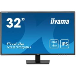 iiyama ProLite X3270QSU-B1 - Monitor LED - 32" (31.5" visível) - 2560 x 1440 WQHD @ 100 Hz - IPS - 250 cd/m² - 1200:1 - 3 ms - 2xHDMI, DisplayPort - altifalantes - preto opaco - 4948570123643