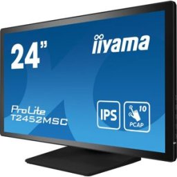 IIYAMA Monitor LED - 24" (23.8" visível) - ecrã de toque - 1920 x 1080 Full HD (1080p) - IPS - 400 cd/m² - 1000:1 - 14 ms - HDMI, DisplayPort - altifalantes - preto opaco - 4948570121816