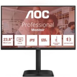 AOC MONITOR IPS 24" (23.8) FHD 4MS 120HZ HDMI DP COLUNAS HA - 4038986142779