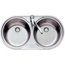 TEKA Nº de Cubas:2 Largura:84 cm Profundidade:44 cm Cor:Inox Características:Aço inoxidável 18/10 Válvula 3.1/2 polegadas (sem ligações) Profundidade das bacias: 160 mm Móveis de 90 cm Gara -