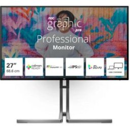 AOC MONITOR IPS 27" UHD 4K HDMI DP USB-C DOCKING COLUNAS HAS PIVOT U27U3CV - 4038986182072