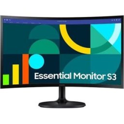 Monitor Profesional Curvo Samsung Essential Monitor S3 S36GD S24D364GAU/ 24"/ Full HD/ Negro - 8806095585321
