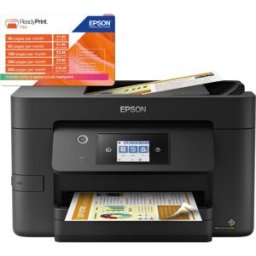 EPSON Impressora multi-funções - 215.9 x 355.6 mm (original) - A4/Legal (media) - até 35 ppm (impressão) - 250 folhas - 33.6 Kbps - USB 2.0, Gigabit LAN, Wi-Fi(n), host USB - 8715946679792