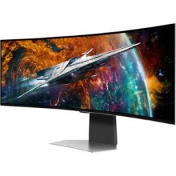 SAMSUNG G95SC Series - monitor OLED - Smart - gaming - curvo - 49" - 5120 x 1440 UWQHD @ 240 Hz - 250 cd/m² - 1000000:1 - DisplayHDR 400 True Black - 0.03 ms - 2xUSB-C, Mini DisplayPort, Micro HDMI, HDMI - altifalantes
