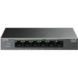 Switch de Rede TP-Link TL-SG1006P 6 Portas 10/100 Mbps 41W - 4895252504606