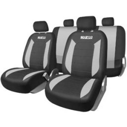 Capas dos bancos Sparco V-Line cinzentas