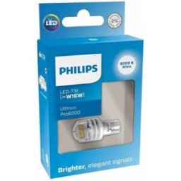 Lâmpada LED T16 [˜W16W] Philips Ultinon Pro6000 1 unidade 12 V