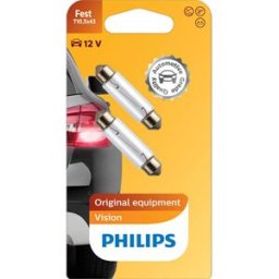 Lâmpada Philips premium t10 5x43 12v 2 peças