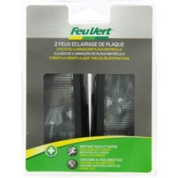 Conjunto de 2 lâmpadas Feu Vert para placa de reboque