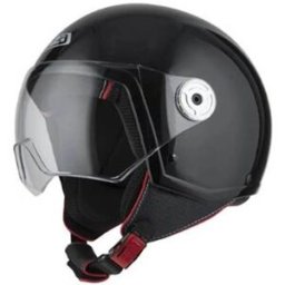 Capacete de motociclista Velca vintage NZI preto l