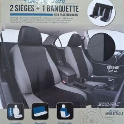 Autoline Conjunto capas de banco cinza