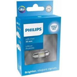 Lâmpada LED fest 30 mm Philips Ultinon Pro6000 1 unidade 12 V 6000 K