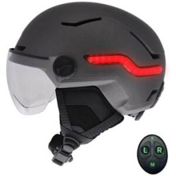 Capacete Urban Moov LED com luz de travagem automática tamanho L cinzento
