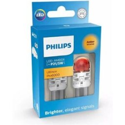 Lâmpada Amb Led [~P21/5W] Philips Ultinon Pro6000 2 pcs 12V