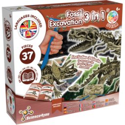 Escavações Fósseis Dinossauros 3 em 1 Brinquedos Science4you