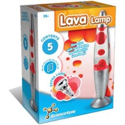 Science4you Candeeiro de Lava em Vermelho + Lâmpada extra - Lava Lamp, Lâmpada de Lava, Brinquedo de Lava Magma Brinquedo para Crianças S