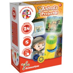 Lanterna Projetora de Animais Brinquedo Educativo 4 5 6 anos Science4you