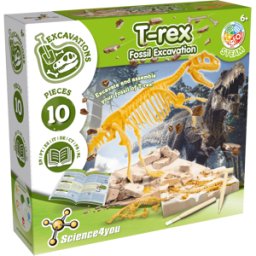 Escavações Fósseis Dinossauro T-Rex Brinquedo de Dinossauros Brinquedo para Crianças 6 7 8 9 anos Science4you