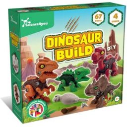 Dinossauros 4 em 1 DIY Brinquedo de Dinossauros Brinquedos de Construção para Crianças 3 4 5 6 anos Science4you
