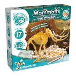 Escavações Fósseis Mamute Brinquedo Dinossauros Science4you