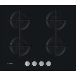 Indesit ING 61T/BK placa Preto Embutido 59 cm Gás 4 zona(s)
