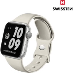 Bracelete Silicone para Apple Watch Swissten Cinzento 42-49 MM