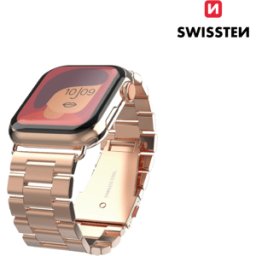 Bracelete Metal para Apple Watch Swissten Dourado 42-49 MM