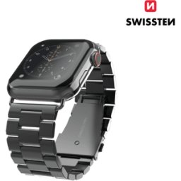 Bracelete Metal para Apple Watch Swissten Preto 38-41 MM