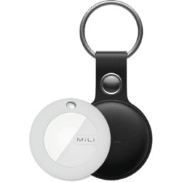 MiLi MiTag com Leather Case (AirTag) Preto