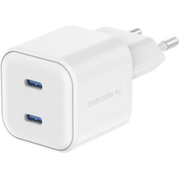 Adaptador de Corrente 2xUSB-C 20W Swissten