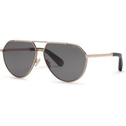 Óculos de sol PHILIPP_PLEIN PLEIN SIGNATURE SPP007V Preto Tamanho: 64X12 Preto