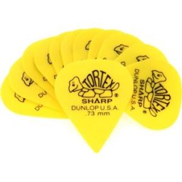 Dunlop Tortex Sharp Picks 73mm Yellow (12-pack)