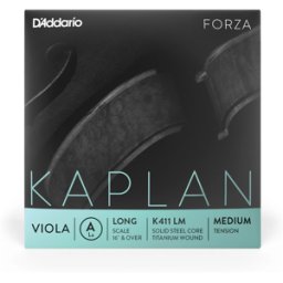 Daddario K411 LM Kaplan Forza Viola Single 'A' String Long Scale Medium Tension