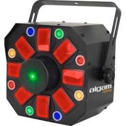 Algam Lighting PHEBUS 2 Projetor laser LED 3 em 1 combinado - derby, strobe e laser