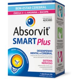Absorvit Suplemento Bem-Estar Cerebral Smart Plus 30 cápsulas