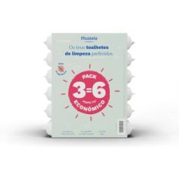 Mustela Pack Toalhitas de Limpeza sem Perfume 6 x 60 un
