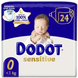 Dodot Fraldas de Bebé Sensitive <3 kg T0