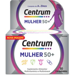 Suplemento Multivitamínico Centrum Mulher 50+ 30 comprimidos