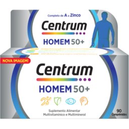 Suplemento Vitaminas Centrum Homem 50+ 90 comprimidos